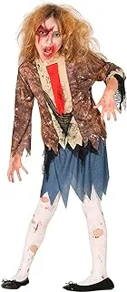 Child Zombie Costume, Size 7-9 Years. Costume includes: Jacket with tie and shirt, trousers