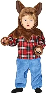Baby Wolf Costume, Size 6-12 Months. Costume includes hood with ears, jumpsuit with shirt