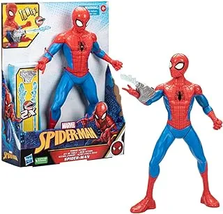 Spider-Man Marvel Spider-Man Thwip Action Figure, 13-Inch-Scale Action Figure, Super Hero Toys for Kids, Ages 5 and Up, Web Blaster Accessories Included