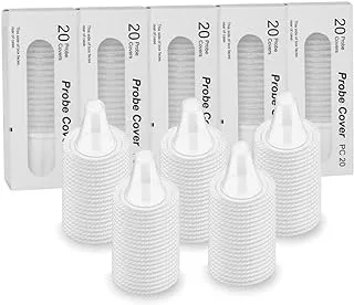 ECVV Ear Thermometer Probe Covers 100 Counts, Ear Piles Probe Covers Refill Caps Lens Filters for Thermometers BPA Free and Disposable for Braun