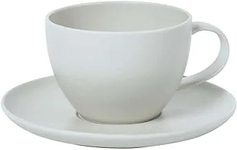 BARALEE PORCELIAN CERAMIC LIGHT GREY COUPE CUP, 100 CC (3 1/2 OZ), PACK OF 6, 095600A-L010, Espresso Cup, Tea Cup, Coffee Cup, Cappuccino Cup, Coffee Mug Set, Tea Mug Set