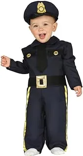 Baby Police Costume, 12-24 Months. Costume includes: Hat, jumpsuit