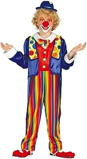 Child Clown Costume, Size 5-6 Years. includes: Jumpsuit with bowtie, Jacket