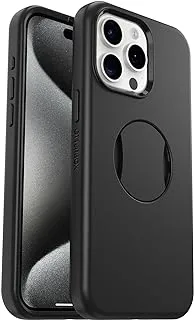 حافظة OtterBox OtterGrip Symmetry لهاتف iPhone 15 Pro Max باللون الأسود