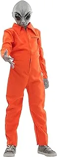 Kids Area 51 (Alien Prisoner) Costume With Mask. Size: 10-12 Years.