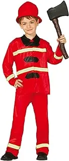 Child Firefighter Costume, 5-6 Years. Includes: HAT, JACKET, TROUSERS