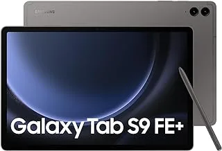 تابلت سامسونج جالاكسي تاب S9 FE+ 5G أندرويد، ذاكرة وصول عشوائي 8 جيجابايت، تخزين 128 جيجابايت، يتضمن قلم S، رمادي (إصدار المملكة العربية السعودية)