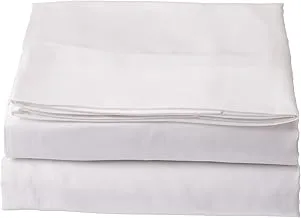 Elegant Comfort Luxury Flat Sheet on Amazon Wrinkle-Free 1500 Thread Count Egyptian Quality 1-Piece Flat Sheet, Full Size, White