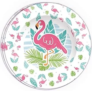8 Flamingo Plates With Bag