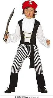 Pirate Costume, Size: 3-4 Years. Costume includes: Headband, Shirt, Belt, Trousers