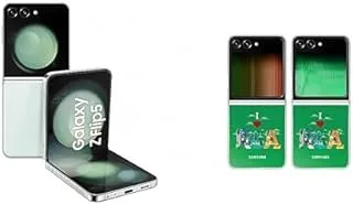 جالاكسي Z Flip5، ذاكرة وصول عشوائي 8 جيجابايت، سعة تخزين 512 جيجابايت، لون نعناعي (إصدار المملكة العربية السعودية) + حافظة Flipsuit لهاتف Samsung Galaxy Z Flip5