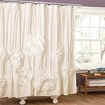 Lush Decor Serena Ruffle Shower Curtain, 72