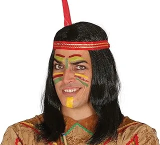 Indian Wig With Feather (Box Container)
