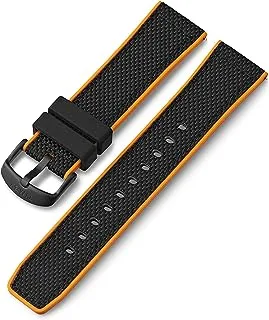 Timex 22mm Fabric Quick-Release Strap – Black Winter Camo with Black Buckle