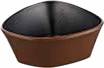 Servewell Melamine Horeca Irregular Quadrangle Bowl Black/Brown 11.7x11.3x5.8Cm MX14-4