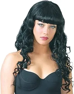 Black Curly Wig (Box Container)