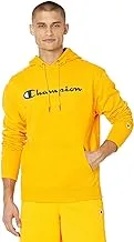 Champion mens Champion Men's Powerblend Fleece Pullover Hoodie, Script Logo Hooded Sweatshirt