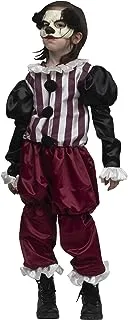 Kids Clown Costume, size: 8-10 Years. Includes: Latex mask and Overall