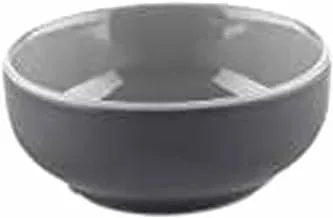 Servewell Melamine Horeca Rounded Bowl Grey/Black 9.5x4 Cm, 130-4