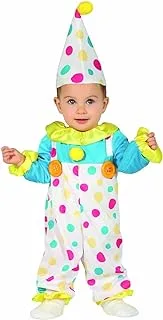 Coloured Clown Baby Birthday Costume, Size 12 24 Months