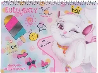 Lulu Caty 143072 Spiral Sketchbook with PP Cover, 252 mm x 185 mm Size