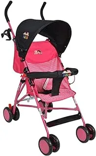 KiKo 23-1544-Pink 6 Wheels Comfortable Stroller for 6 Months Above Babies, Pink