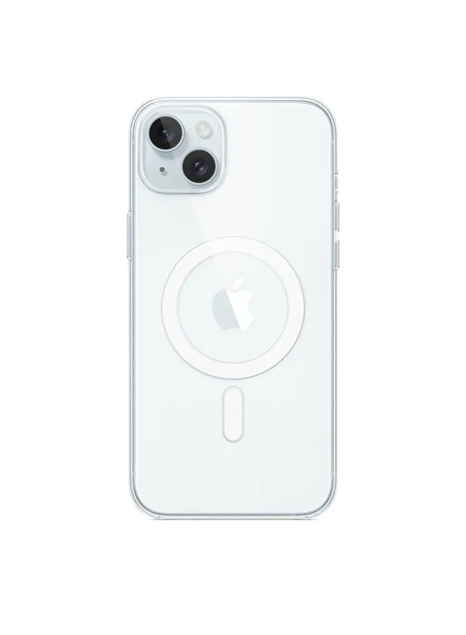 حافظة ابل ايفون 15 بلس الشفافة مع MagSafe Clear