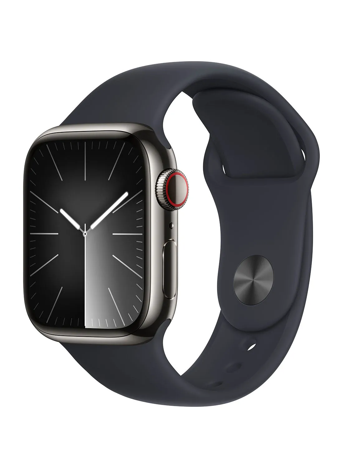 Apple Watch Series 9 GPS + Cellular 45mm Graphite Stainless Steel Case With Midnight Sport Band