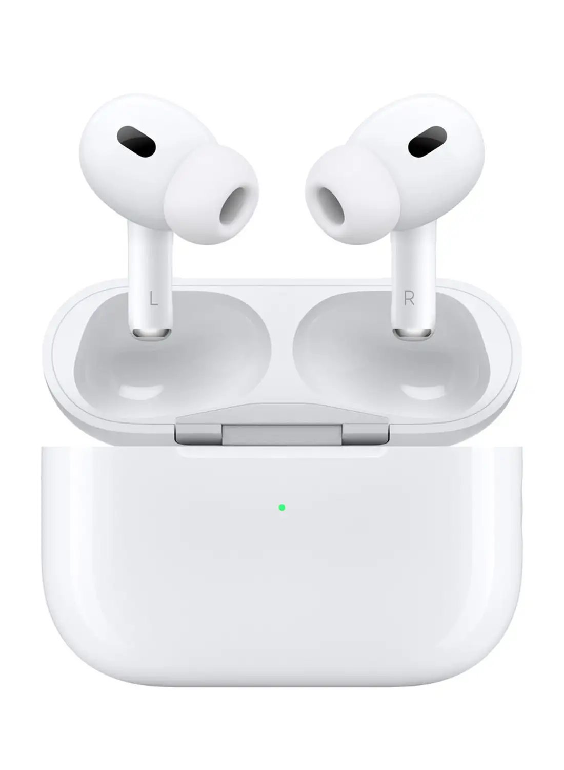 Apple AirPods Pro (الجيل الثاني) مع حافظة MagSafe (USB‑C) باللون الأبيض