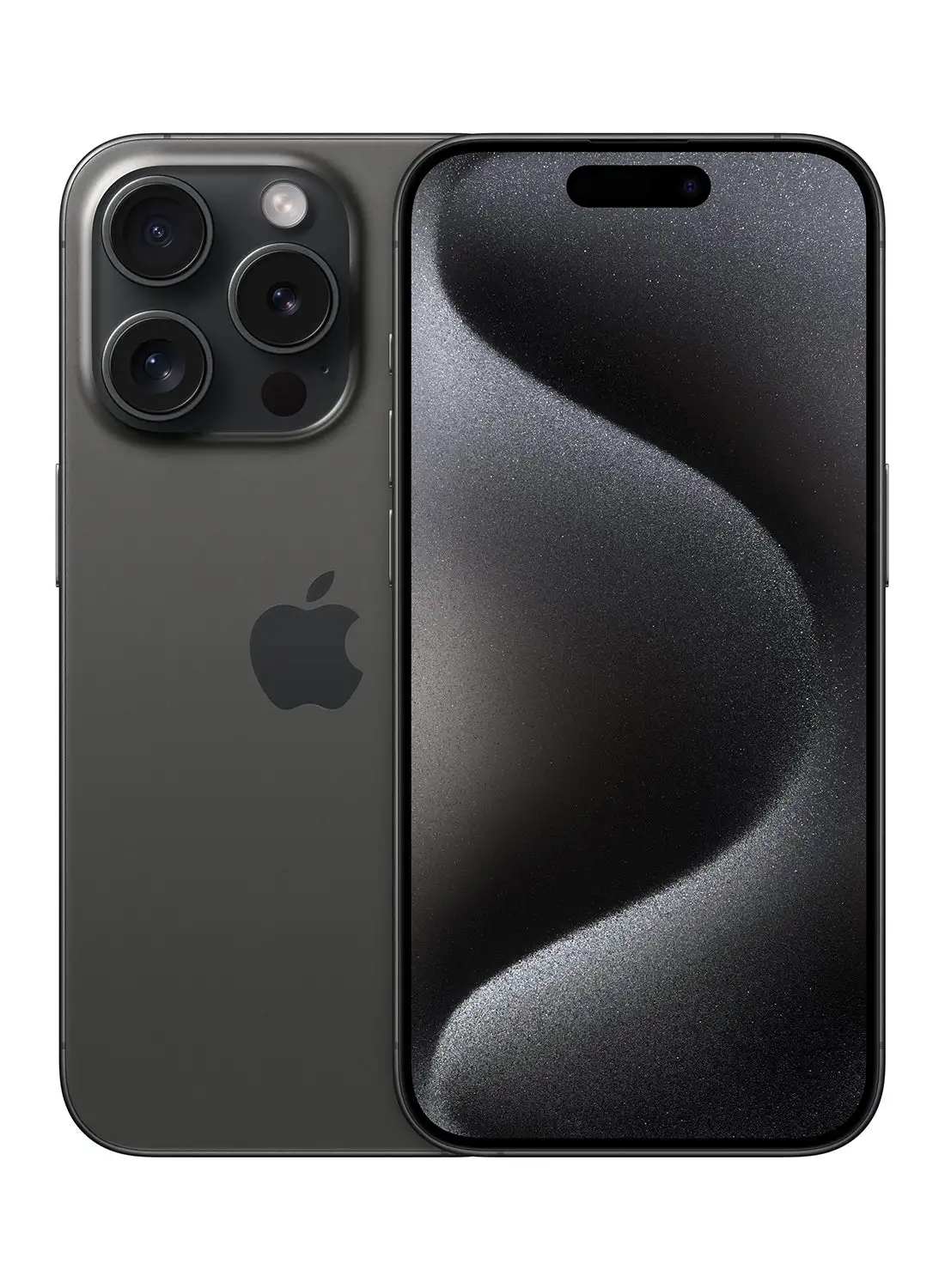 هاتف Apple iPhone 15 Pro بسعة 256 جيجابايت باللون الأسود تيتانيوم 5G مع تطبيق FaceTime - إصدار الشرق الأوسط