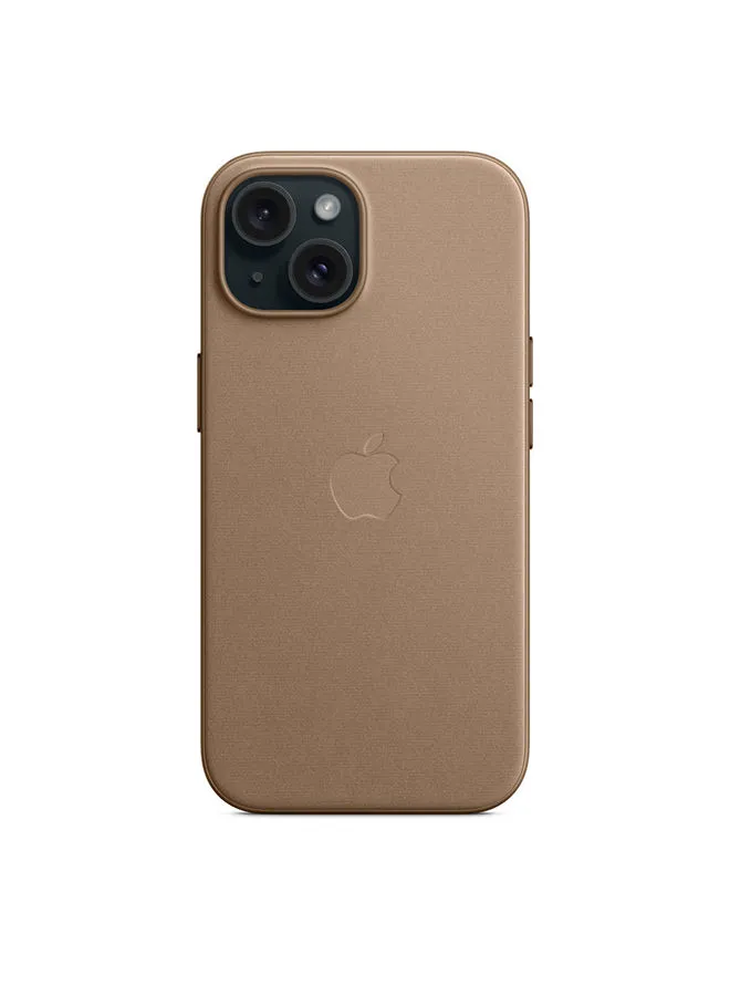 غطاء الحماية المنسوج لهاتف Apple iPhone 15 مع MagSafe - رمادي داكن