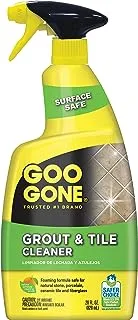 Goo Gone Grout & Tile Cleaner - 28 Ounce - Removes Tough Stains Dirt Caused By Mold Mildew Soap Scum and Hard Water Staining - Safe on Tile Ceramic Porcelain