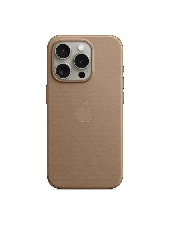 غطاء الحماية المنسوج لهاتف Apple iPhone 15 Pro مع MagSafe - رمادي داكن
