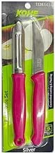 Kohe Stainless Steel Serrated Combo Knife and Peeler 2-Pieces Set, Assorted