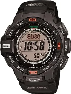 Casio Mens Solar Powered Watch, Digital Display and Resin Strap PRG-270-1CR