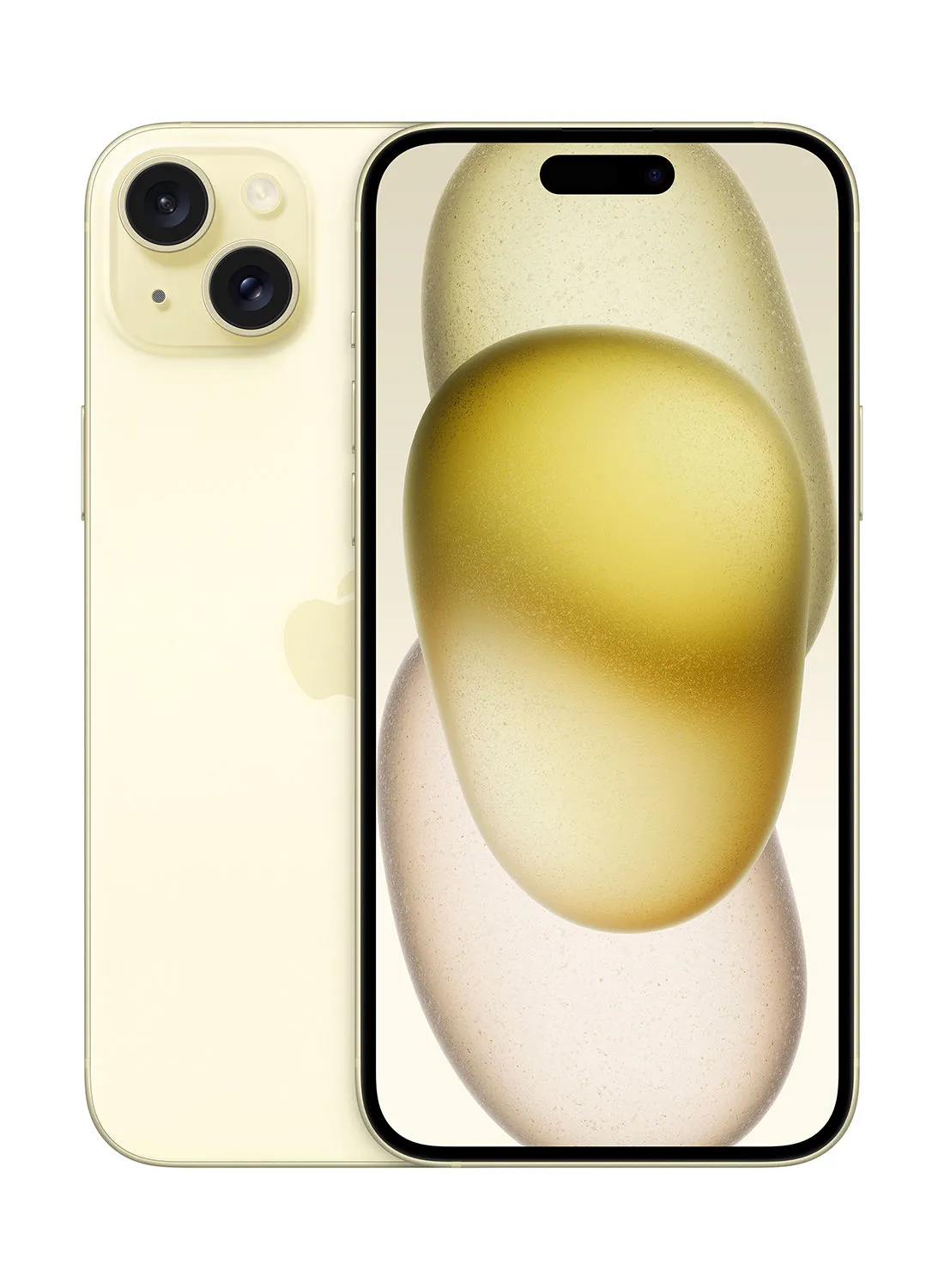 هاتف Apple iPhone 15 Plus بسعة 256 جيجابايت باللون الأصفر ومزود بتقنية 5G مزود بتطبيق FaceTime - إصدار الشرق الأوسط