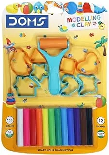 Doms 12 Colors Shades Modelling Clay Set 150 g