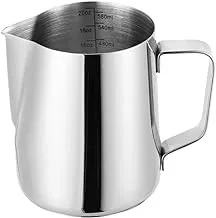 Camaka Stainless Steel Milk Frothing Cappuccino Pitcher Pouring Jug for Latte Art (20oz, 600ml)