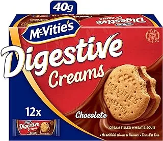 McVities Digestive Chocolate Creams Filled Biscuits, 12 x 40 g
