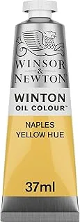 Winsor & Newton Winton Oil Colour Naples Yellow Hue 37ml tube with even consistency, non-fading, high coverage, rich in colour pigments