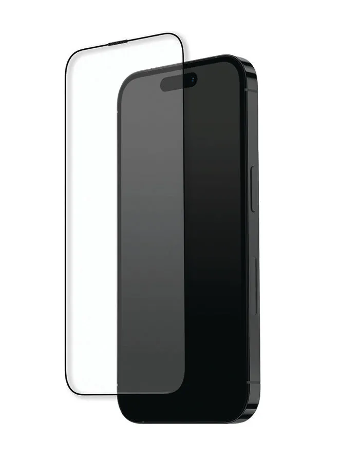 واقي شاشة زجاجي من Goui مع مجموعة تثبيت لهاتف iPhone 15 Pro Max شفاف