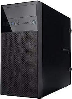 حقيبة كمبيوتر Win EN708 Micro ATX Mini Tower فقط، فتحة محرك 5.25 بوصة × 1، منافذ USB 3.0 أمامية × 2، صوت عالي الدقة