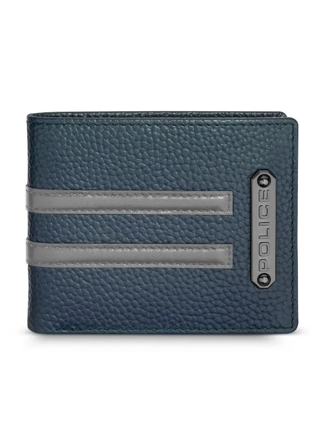 POLICE Horipip Wallet For Men Navy And Cool Grey