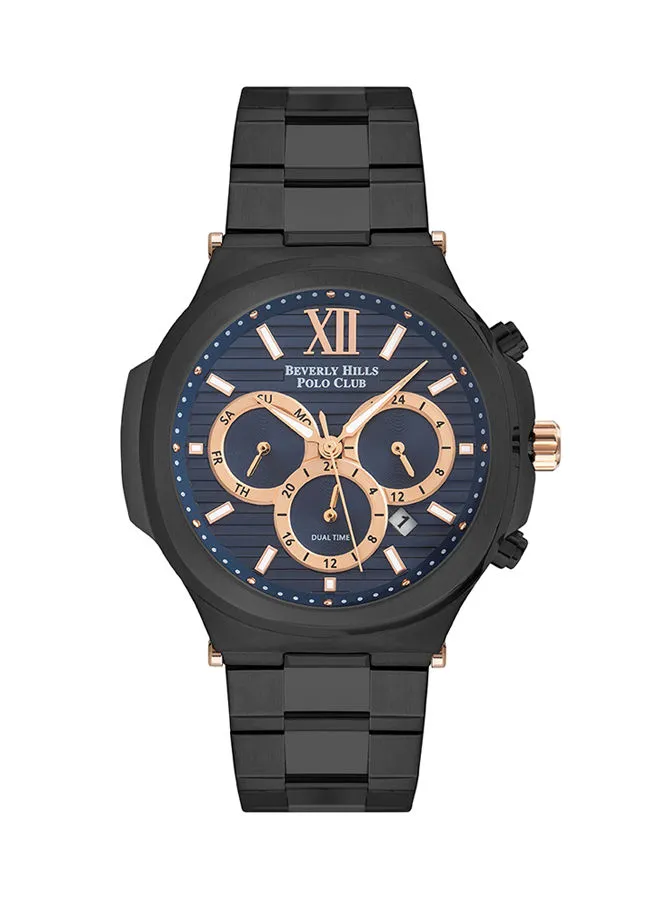 BEVERLY HILLS POLO CLUB Men's Chronograph Metal Wrist Watch BP3216X.690 - 44 Mm