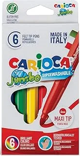 CARIOCA Jumbo Box 6pcs Felt Tip Pens