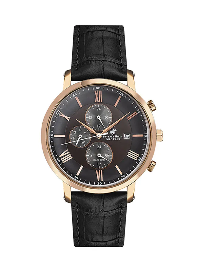 بيفرلي هيلز بولو كلوب ساعة يد رجالية كرونوغراف جلد BP3116X.441 - 45 ملم