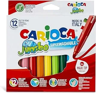 Carioca Jumbo Box 12 Felt Tip Pens