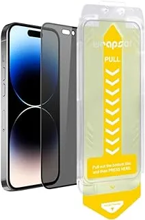 Wrapsol 3D Privacy Glass Protector for iPhone 15 Pro