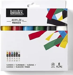 Liquitex Professional Paint Marker Set, 6 Piece, Classics