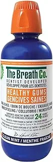 The Breath Co Alcohol Free Mouthwash Oral Rinse for 12 Hrs for Fresh breath, Clean Mint, 473Ml